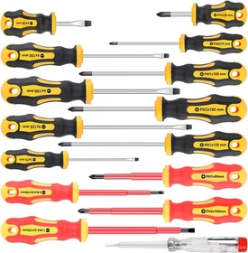 10-Piece Professional Magnetic Screwdriver Set with Cushion Grip