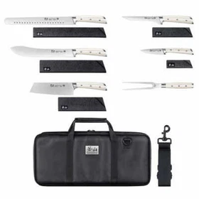 Cangshan S Series 7 Pc BBQ Premium German Steel Cutlery Knife Set (Choose Color)