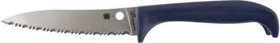 Spyderco Counter Puppy 3.48" Fixed Serrated 7Cr17MoV SS Blade Purple Plastic Han