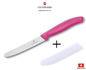 Victorinox Swiss Classic Tomato Knife Wavy Edge With Sheath 7 Colors Select