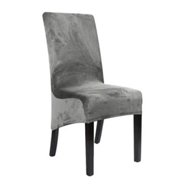Velvet XL Size Long Back Chair Cover Dining Chair Slipcover Case for Kitchen 