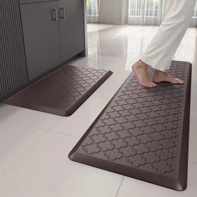 Kitchen Mats for Floor 2 Piece - anti Fatigue Mats for Kitchen Floor - Non Slip 