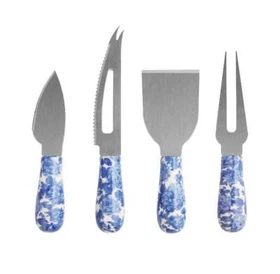 Pioneer Woman Cheese Knife Set Cheerful Rose Heritage Floral Charcuterie Serving