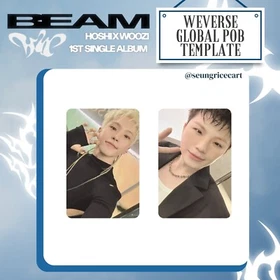HOSHI x WOOZI SEVENTEEN 1st Single Album BEAM POB GS25 WEVERSE GLOBAL PHOTOCARD