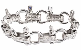 Stainless Steel Men or Women's Boat Jewelry Shackle Bracelet  226