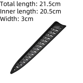 Pack Black Kitchen Knife Sheaths, Plastic Blade Guards for 8'' 5'' 3.5'' Chef