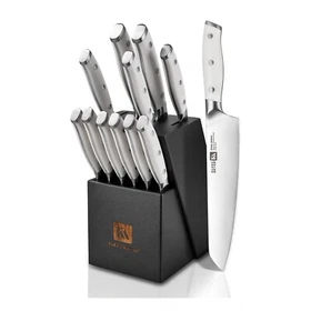 Klaus Meyer Stahl High Carbon Steel 13 Piece Knife Block Set