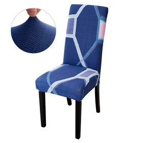 1/2/4/6/8Pcs Printing Dining Chair Cover For Kitchen Seat Case Wedding Slipcover