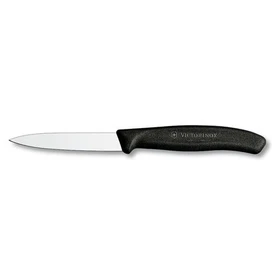 Victorinox Paring Knife, Swiss Classic, Straight 4 inch, Black﻿