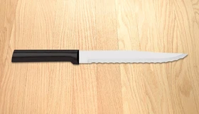 Rada Serrated Slicer Knife USA made kitchen cutlery L/R Razor Sharp 7" blade NEW