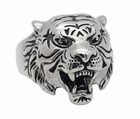 🔥 Men&rsquo;s Tigers Head Ring &ndash; Bold Statement Piece  Stainless Steel  226🔥
