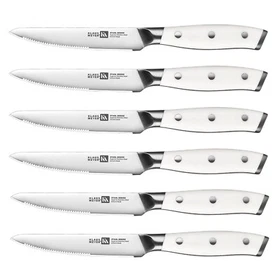 Klaus Meyer Stahl High Carbon Steel 4.5 inch 6 Piece Steak Knife Set