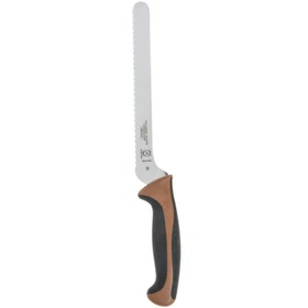 Mercer Culinary Millennia 8" Serrated Edge Bread Sandwich Knife W/Brown Handle