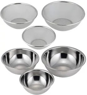 40250 AND Shimomura Kihan Tsubame Takumi Colander Bowl Set