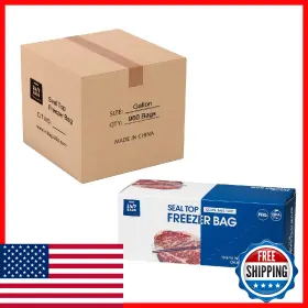 B0D6X9ZF5H 24/7 BAGS Gallon Freezer Storage Expandable Bottom