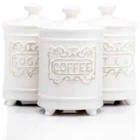 B0DBVFNYV1 25DOL Elegant Ceramic Kitchen Canisters Set