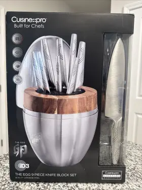 1034491 STEEL Knife Set Egg Block