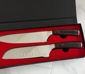 Z1270002K A.AZMEER Santoku Knife Set Chef Knives Steel