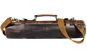 KR34S AARON LEATHER GOODS VENDIMIA ESTILO Knife Roll Storage