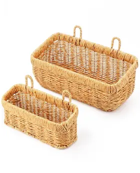 B0C9BZM2CZ ACELIST Boho Wall Storage Baskets Set