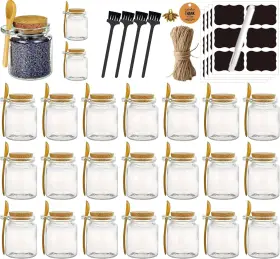 B0FJBD7694 AHHUTE Glass Jars Lids Bath Salt Sugar Scrub Spice