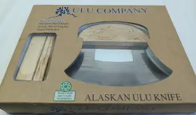 04767 ALASKAN ULU COMPANY Exotic Wood Chopping Knife Display #3