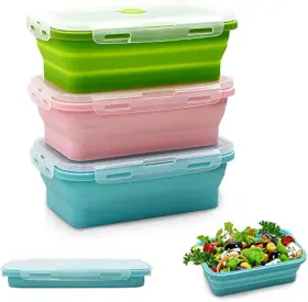 B08139R5H5 ALIMAT PLUS Silicone Food Storage Containers Meal
