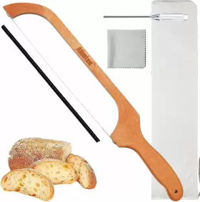 663376549452 ALIMTEE Bread Knife Homemade Wooden Serrated