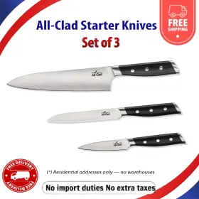 011644918439 ALL-CLAD Forged Steel Knife Set Chef Utility