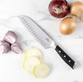 2100129408 ALL-CLAD Santoku Knife Forged Steel Triple Rivet