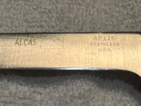 AP116 ALSCO Alcoa Cutco Alcas Boning Knife Blade Wooden Grip #2