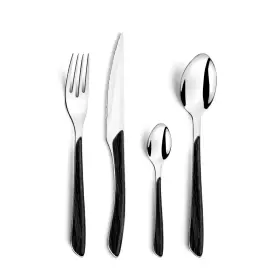 546699291574 AMEFA Eclat Steel High Polish Natural Wood Set