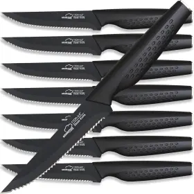 744759305572 AMORSTON Steak Knives Set Sharp Stick Dishwasher