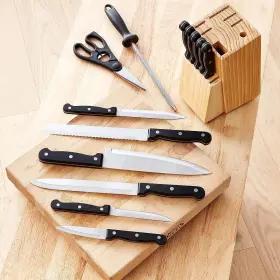 HL-005986 AMZN BASICS Kitchen Knife Set High Carbon Steel