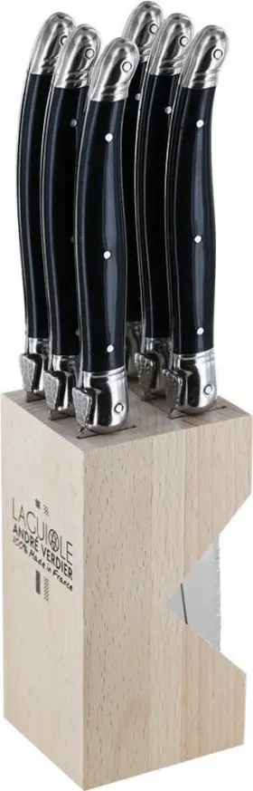 706IBBP ANDRE VERDIER Laguiole Steak Knife Set Blades Abs