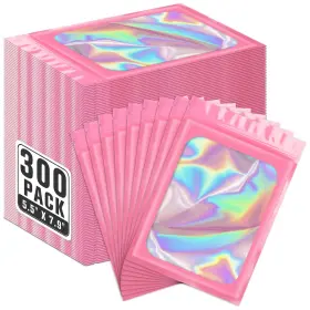 B0DXZKMPQW ANZNKU Holographic Mylar Bags Resealable Food
