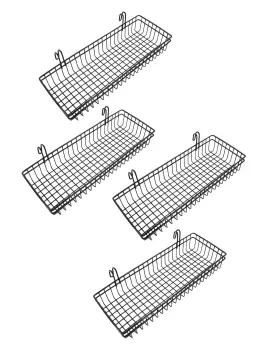 B0DRJ976L6 ANZOME Pack Grid Wall Baskets Gridwall Wire Mesh