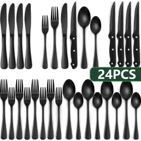 975845860819 AOKIWO Flatware Set Food Steel
