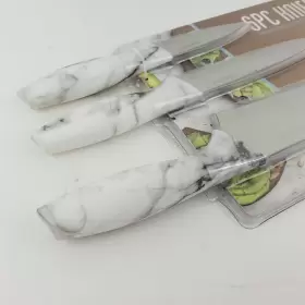 878217028984 AR COOK Knife Set Covers Marble Handles #2