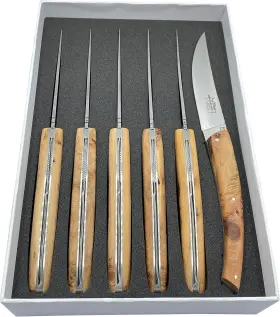 Lag-gei ARBALETE GENES DAVID Steel Steak Knife Set Juniper