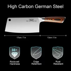 653846503879 AROMA HOUSE Cleaver Knife Ultra Sharp Meat High #2