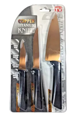 674986026080 AS SEEN ON TV Copper Titanium Knives Single