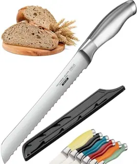 702854857747 ORBLUE Serrated Bread Knife Steel Razor Sharp