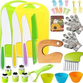 712110990934 COOKING Knife Tools Set Montessori Kitchen Boa
