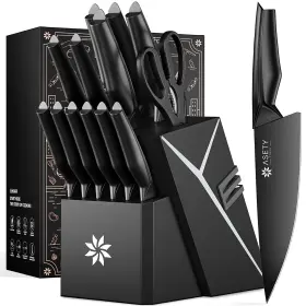 AN-DJ-TD001 ASETY Knife Set Steel Ergonomic Handles Kitchen
