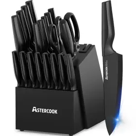 69CE38C5B9379BAACFF41CA9 ASTERCOOK Knife Set Kitchen Block