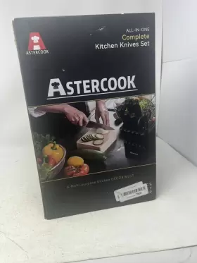 711181307313 ASTERCOOK Knife Set Kitchen Sharpener Block #3