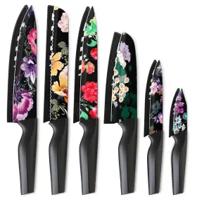 744110312294 ASTERCOOK Flower Kitchen Knife Set High Carbon