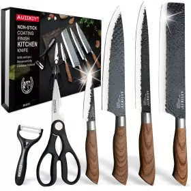808281545704 AUIIKIY Kitchen Knives Set Giftbox High Carbon