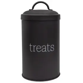 B0BRYNP3R8 AULDHOME DESIGN Enamelware Dog Treat Jar Farmhouse